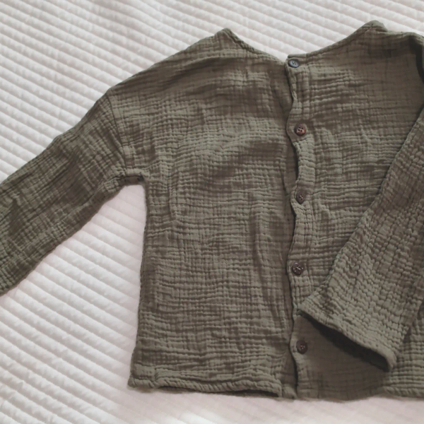 穆斯林棉背扣上衣-橄欖🫒 image 1 of 0