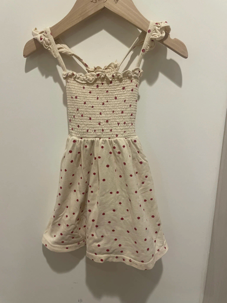 可愛圓點吊帶洋裝 image 1 of 0