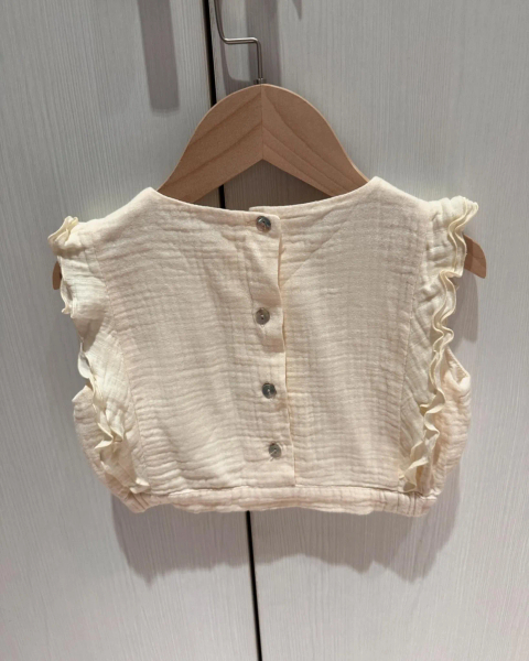 Popelin Organic Embroidered Top 無袖上衣（4 image 1 of 0