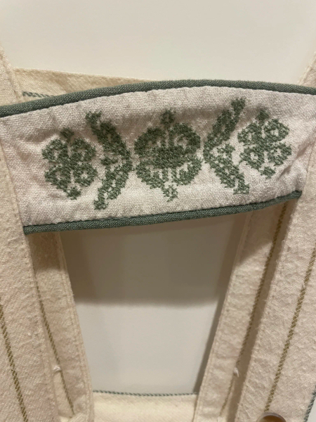 條紋刺繡吊帶裙 image 1 of 0