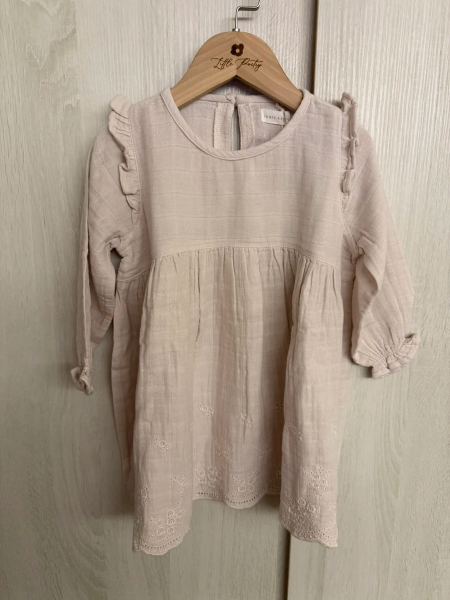 有機棉紗刺繡洋裝 image 1 of 0