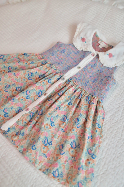 Ibiza Smocked Top | Blue image 1 of 0