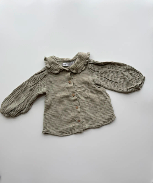 鼠尾草綠襯衫 image 1 of 0