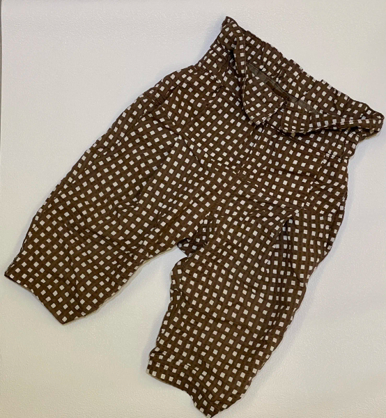 E8 Trousers(high waisted) - Chocolate quadri image 1 of 0