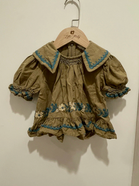 墨綠刺繡小花套裝 image 1 of 0