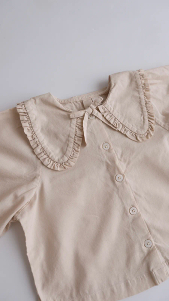Little Cotton Clothes | Helga Blouse - Chalk image 1 of 0