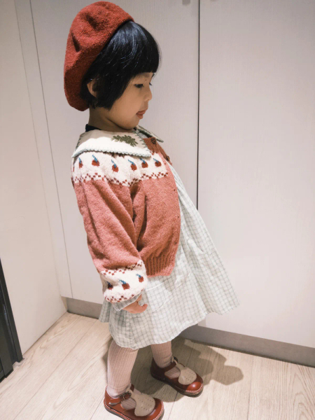 Apolina Hazel Tunic Dress - Worker Check Sage 3-5Y image 1 of 0