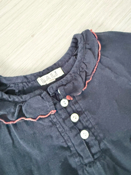 深藍色刺繡上衣 image 1 of 0