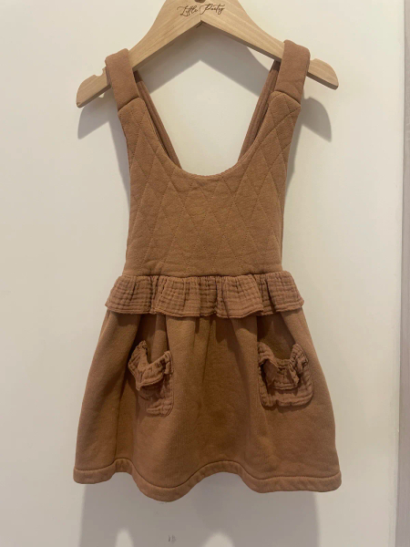 厚棉吊帶洋裝 image 1 of 0
