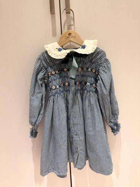 Bonjour Diary Romantic Long Tunique, Vichy blue(4Y image 1 of 0
