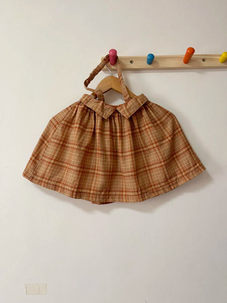 格紋吊帶裙 image 1 of 0