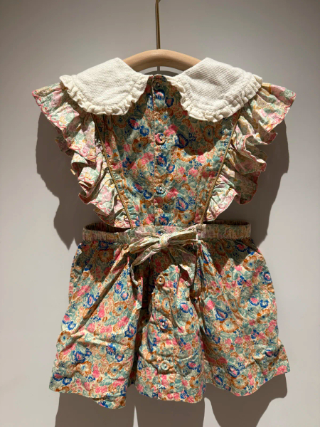 Apron Dress - Blue Garden image 1 of 0