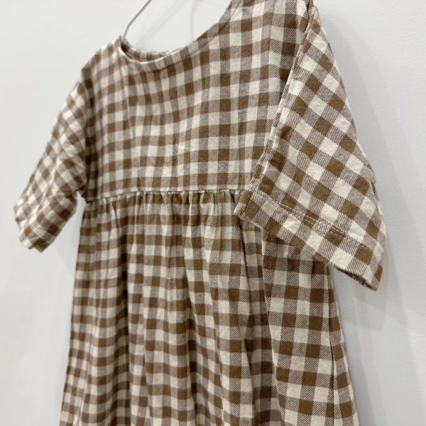 Chestnut Gingham 有機棉連身裙 image 1 of 0