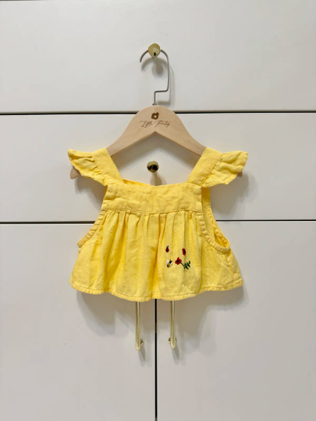 荷葉寬肩帶上衣-Yellow  image 1 of 0