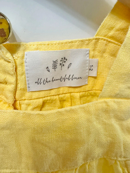 荷葉寬肩帶上衣-Yellow  image 1 of 0