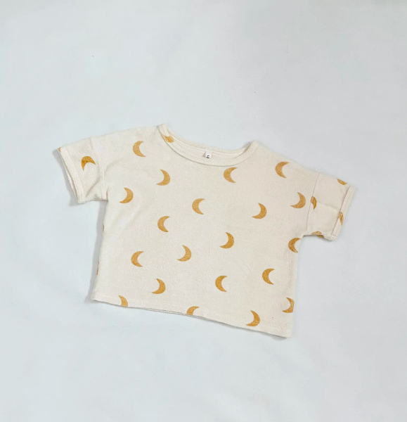 Honey Midnight Terry Boxy T-shirt 1-2Y image 1 of 0