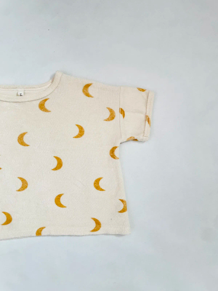 Honey Midnight Terry Boxy T-shirt 1-2Y image 1 of 0