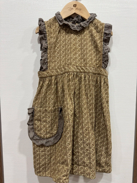 Ida Pinafore - Grid Floral Jacquard image 1 of 0