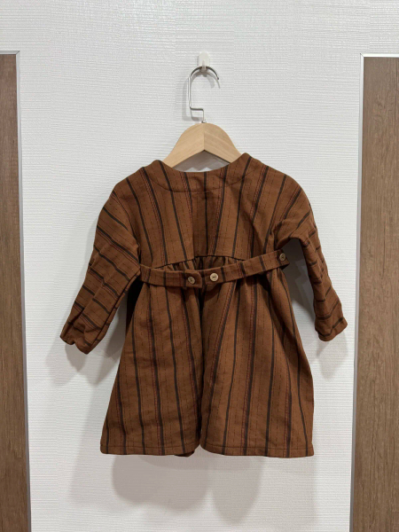 Sofie Dress - Stripy Brown image 1 of 0