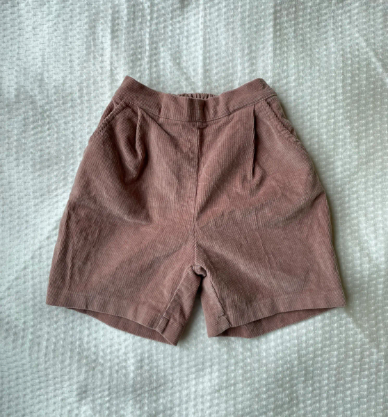 玫瑰粉紫色絨布短褲 image 1 of 0