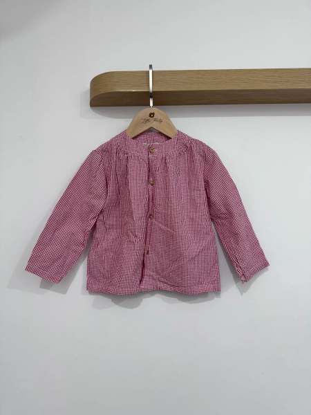 紅格紋上衣4Y image 1 of 0