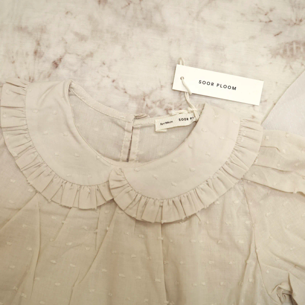 Astrid Blouse - Swiss Dot Milk 3y image 1 of 0