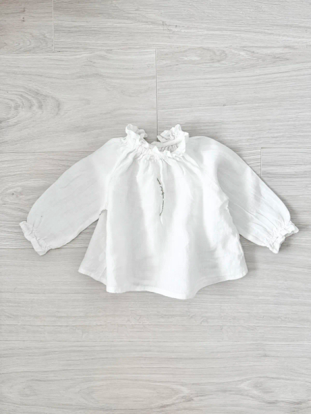 La Petite Alice Linen Ruffle Tunic Layla with Long （86-92 image 1 of 0