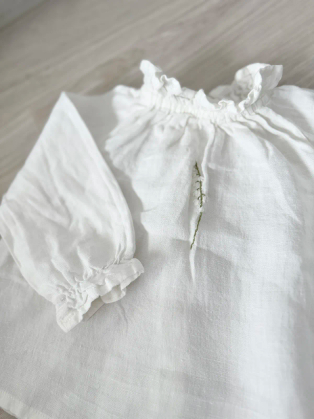 La Petite Alice Linen Ruffle Tunic Layla with Long （86-92 image 1 of 0