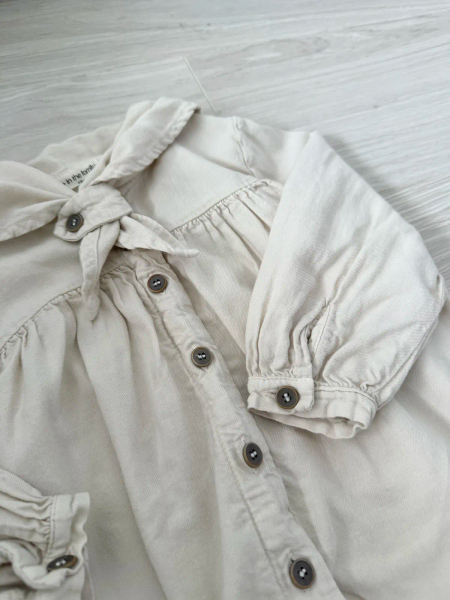 Llidia kerchief blouse oatmeal top image 1 of 0