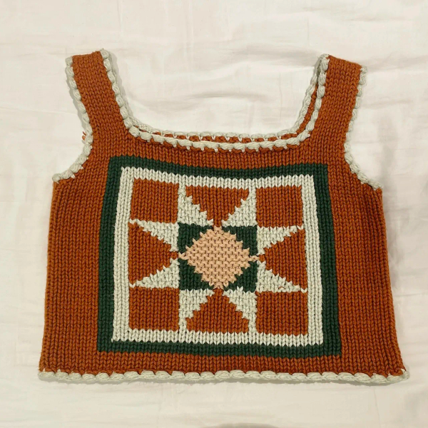 acorn patchwork quilt vest image 1 of 0