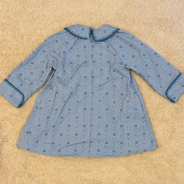 Nola Dress - Folk Floral Blue Mist image 1 of 0