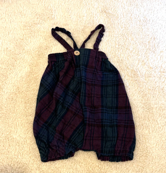 格紋吊帶褲 image 1 of 0