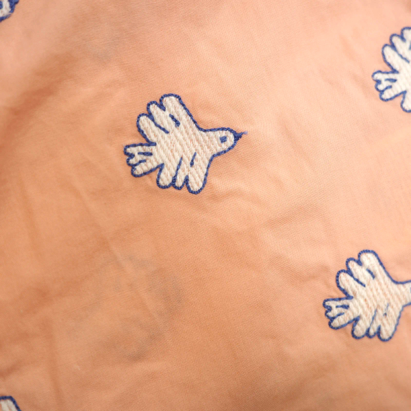 Doves Embroidered Blouse - Papaya 3y image 1 of 0