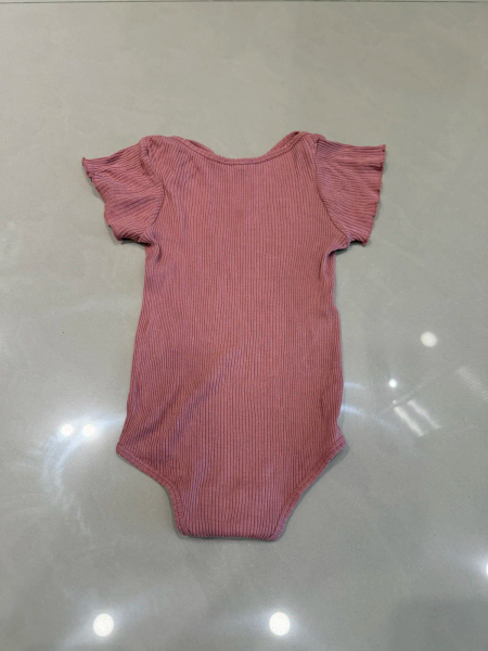 絲質有機棉嬰幼兒粉色包屁衣 image 1 of 0