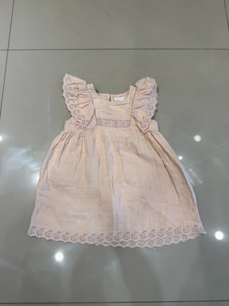 幼兒淺粉有機棉洋裝 image 1 of 0