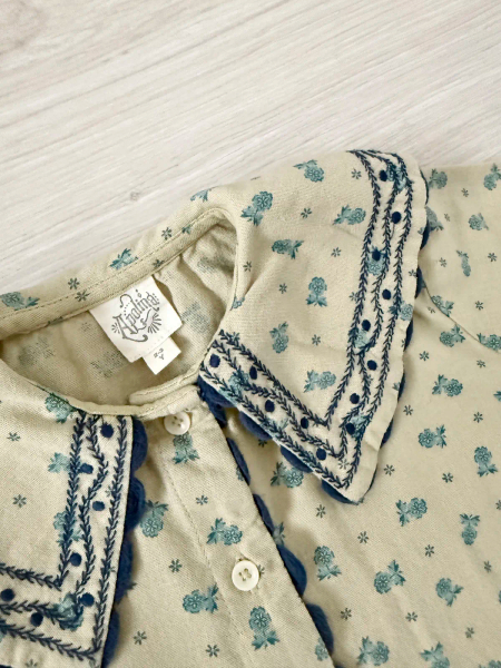 Clara Shirt Dress - Pansy Garden Willow image 1 of 0
