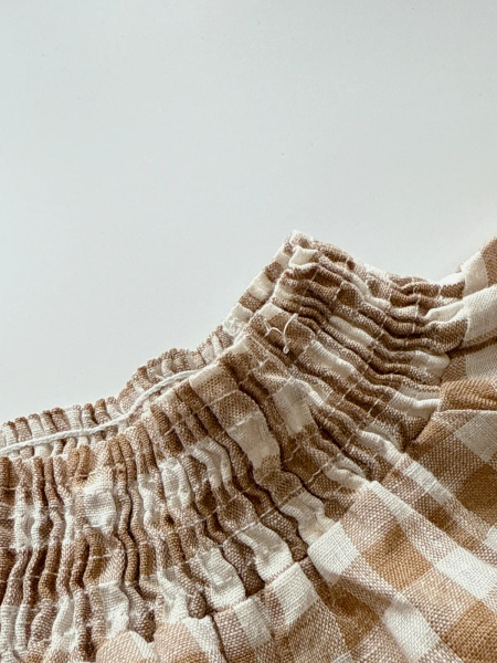 The Gingham Bodysuit 格紋高領長袖連身衣 image 1 of 0