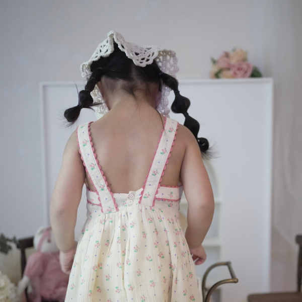ECRU COTTON CREPE DRESS - CUEILLETTE image 1 of 0