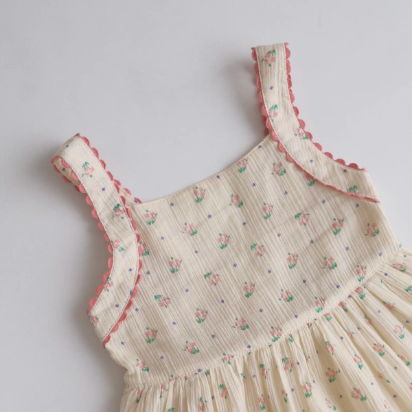 ECRU COTTON CREPE DRESS - CUEILLETTE image 1 of 0