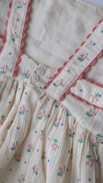 ECRU COTTON CREPE DRESS - CUEILLETTE image 1 of 0