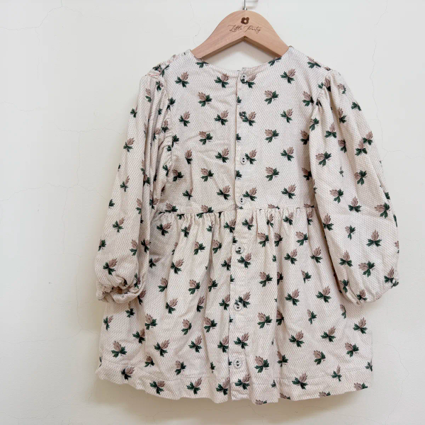 EXCLUSIVE Handsmock Blouse in Hazelnut Flower Print短版洋裝 image 1 of 0
