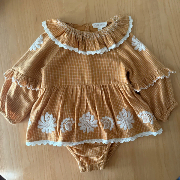 刺繡荷葉領包屁裙 image 1 of 0