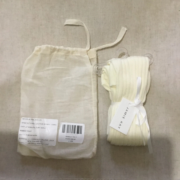 米白羅紋褲襪 image 1 of 0