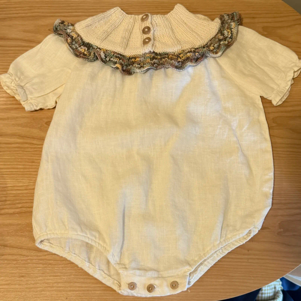 荷葉領針織包屁衣 image 1 of 0