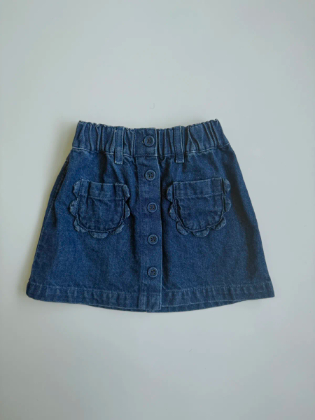 Denim Cotton Mini Skirt image 1 of 0