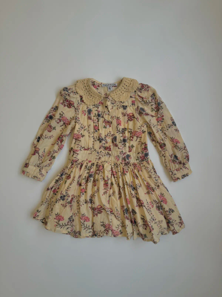 Ecru Orchid Crochet Collar Dress image 1 of 0