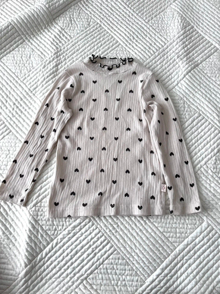 愛心長袖上衣S號90cm image 1 of 0