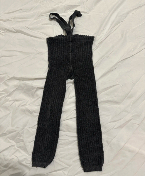 復古泰迪吊帶褲- Dark Grey Blend image 1 of 0