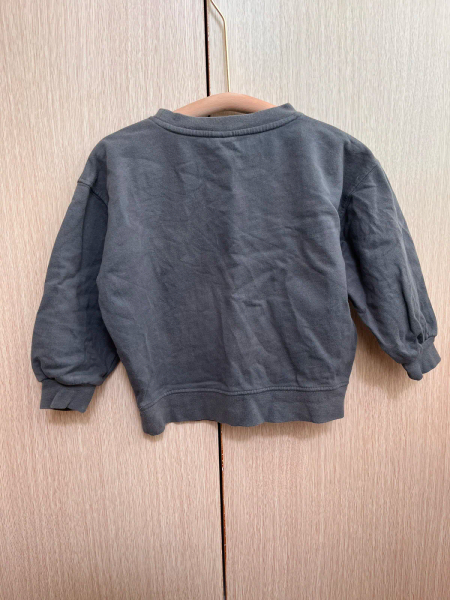 兒童厚棉Ｔ - Blue Grey - 2-3y image 1 of 0