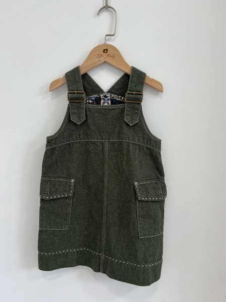 Buckle Jumper Dress - Sage Denim image 1 of 0